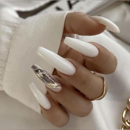 Стильные идеи маникюра на длинные ногти. 02