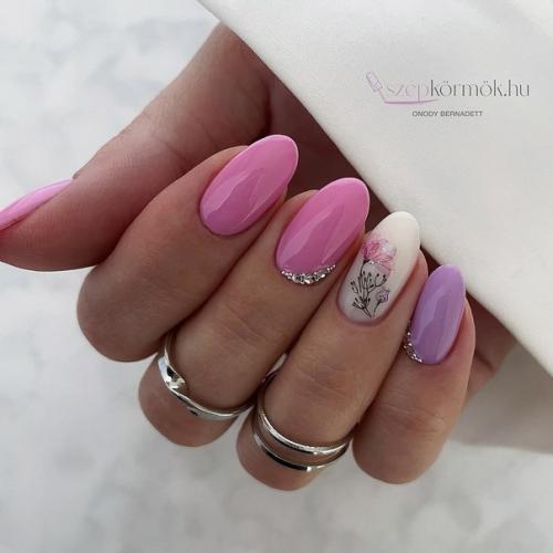 Новинки розового маникюра, достойные ваших стильных ноготков. 03 Новинки розового маникюра, достойные ваших стильных ноготков. 03