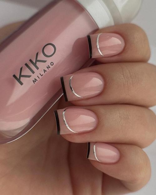 Идеи нежного повседневного маникюра. 02