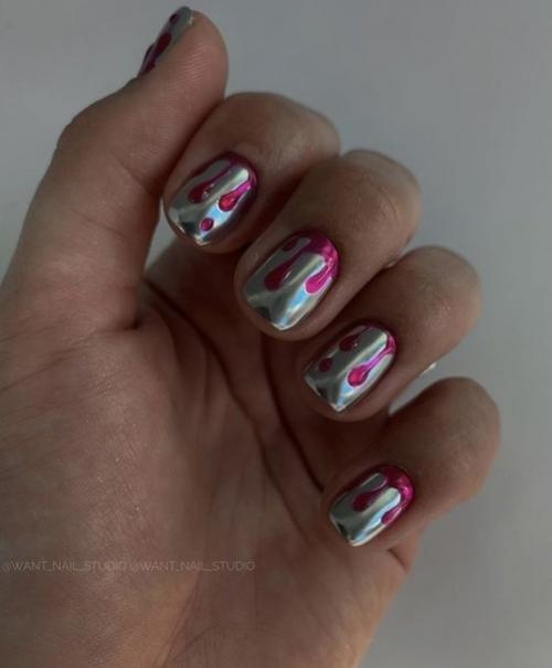 Маникюр на короткие ногти! 05