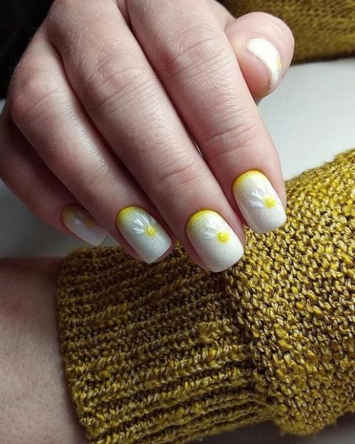 Маникюр на короткие ногти! 08