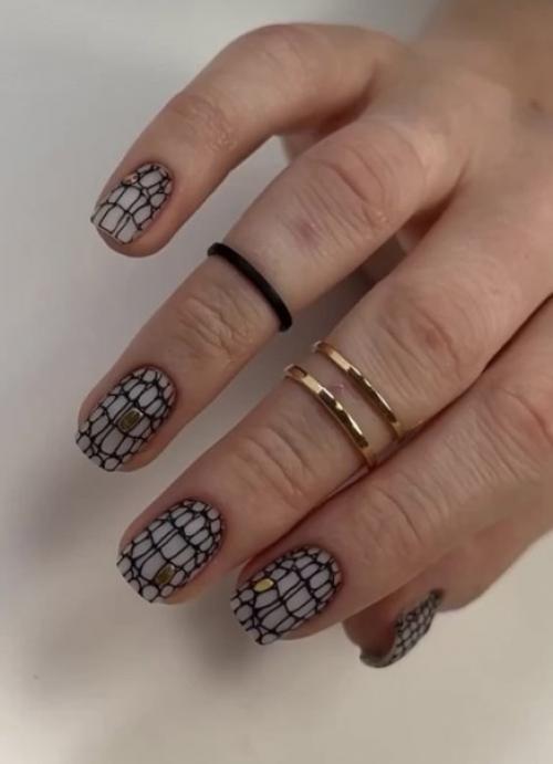 Маникюр на короткие ногти! 07