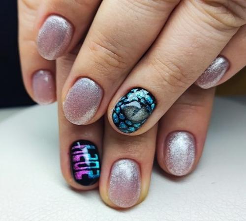 Маникюр на короткие ногти! 06