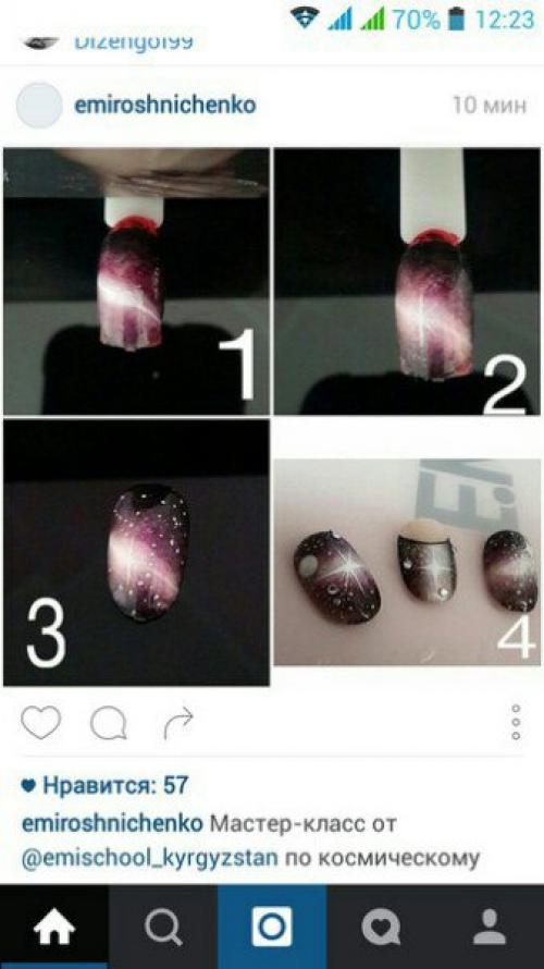 Сегодня поговорим о дизайне ногтей, который называется космос? 08 Сегодня поговорим о дизайне ногтей, который называется космос? 08