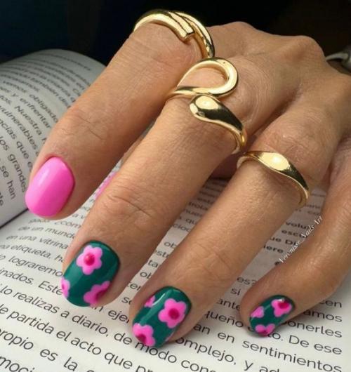 Маникюр на короткие ногти! 03