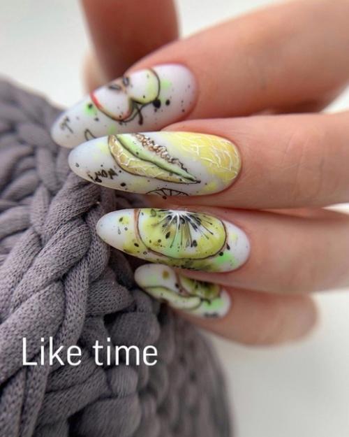 Подборка идей летнего маникюра. 08