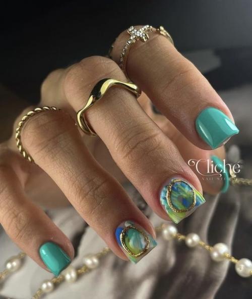 Маникюр на короткие ногти! 02