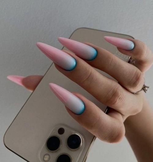 Маникюр на длинные ногти. 01