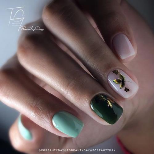 Маникюр на короткие ногти. 04