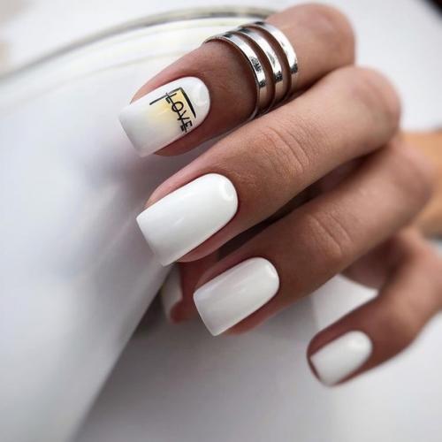 Идеи маникюра на квадратные ноготки. 01
