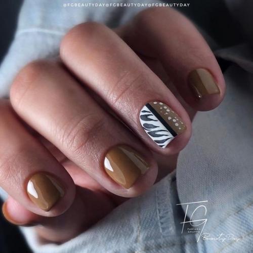 Маникюр на короткие ногти. 02