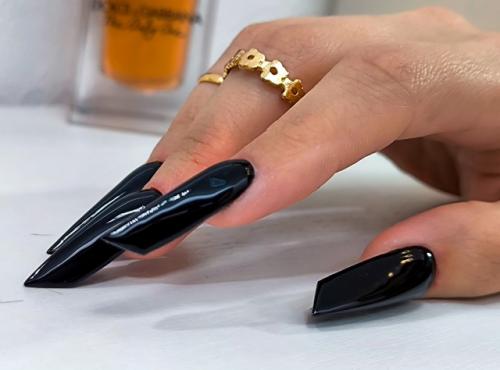 Форма ногтей Edje (эйдж) - самая сложная форма в наращивании ногтей. 07