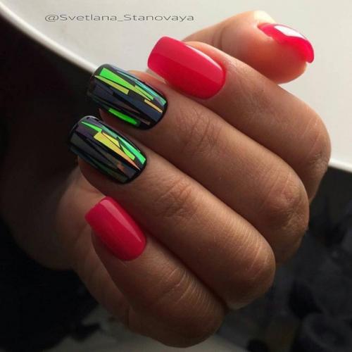 Подборка идей яркого маникюра. 08