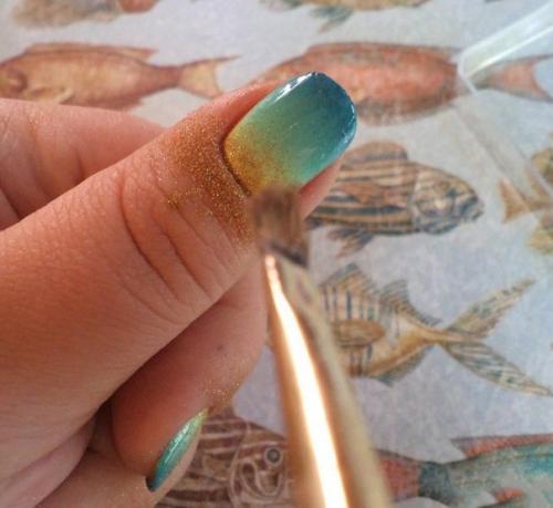 Пошаговый урок маникюра Морская Пена. 03 Пошаговый урок маникюра Морская Пена. 03