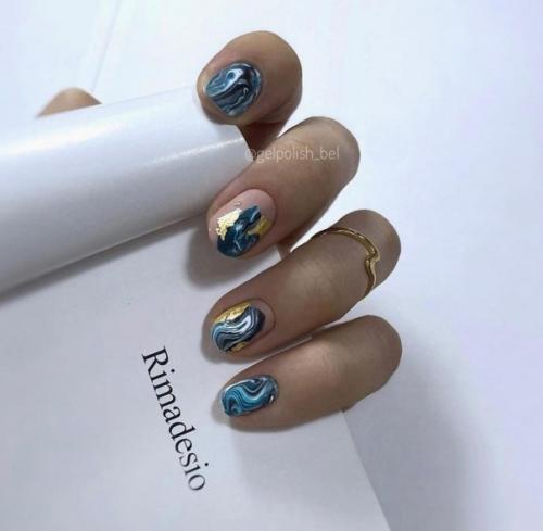 Идеи маникюра на короткие ногти. 06