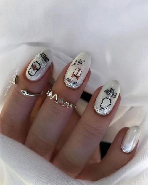 Идеи маникюра на короткие ногти. 02