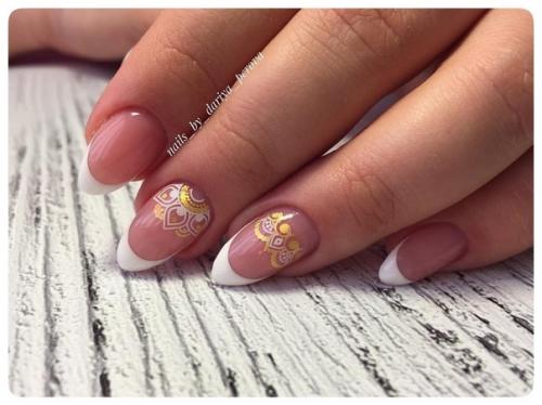 Обычный французский маникюр, это скучно. 03