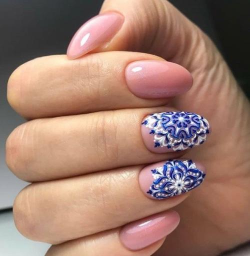 Самые лучшие идеи маникюра с снежинками. 01