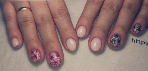 Маникюр в с Тиле Nude. 02