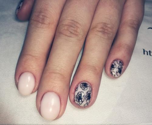 Маникюр в с Тиле Nude. 03