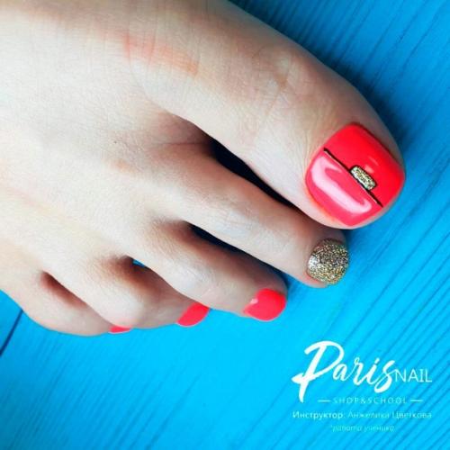 10 оригинальных идей дизайна педикюра, для милых дам. 08