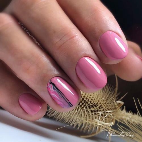 Маникюр на короткие ногти. 04