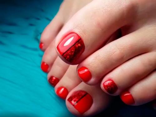 10 оригинальных идей дизайна педикюра, для милых дам. 04