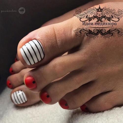 10 оригинальных идей дизайна педикюра, для милых дам. 01