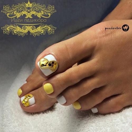 10 оригинальных идей дизайна педикюра, для милых дам. 07
