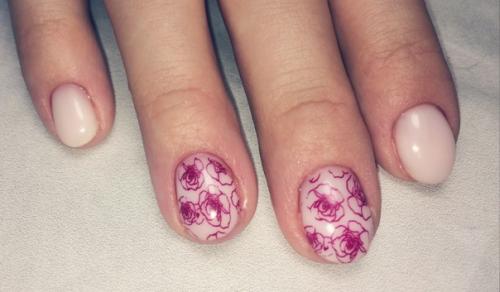 Маникюр в с Тиле Nude. 01