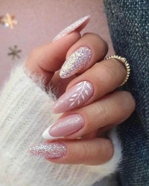 Идеи весеннего маникюра на овальные ногти. 02