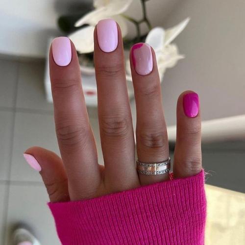 Подборка идей дизайна весеннего маникюра, на короткие ноготки. 01