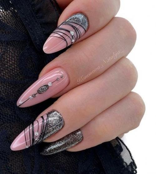 Топ - 8 вариантов Паутинки в Nail - дизайне. 03