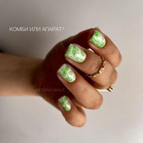 Красивый маникюр на короткие ногти. 04