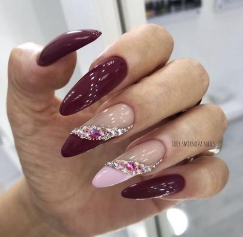 Подборки маникюра на длинные ногти. 06