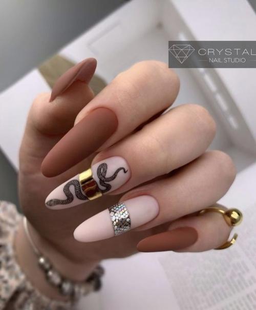 Подборки маникюра на длинные ногти. 03