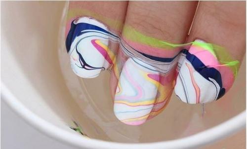 Техника водного маникюра. 09 Техника водного маникюра. 09