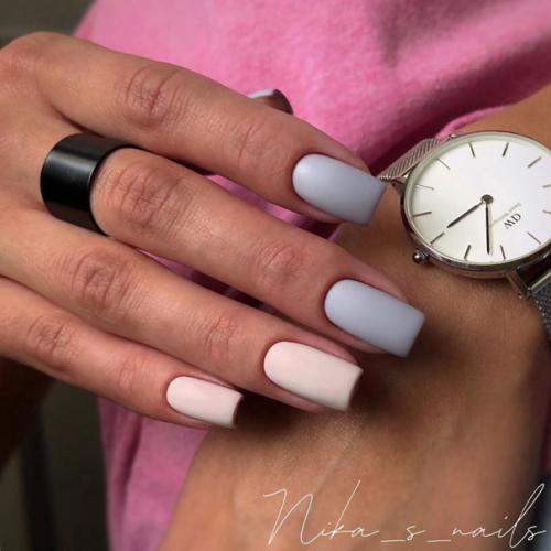 Матовые ноготки всегда обладают магнетической притягательностью - так и хочется потрогать их вельветовую поверхность. 05