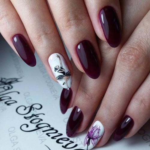 Маникюр Девушка на Ногтях. 09