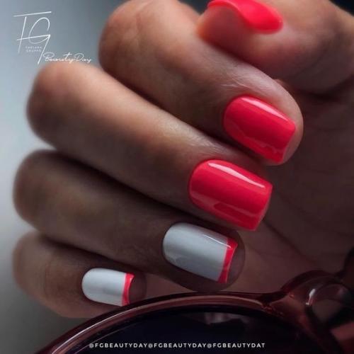 Подборка Идей дизайна маникюра на короткие ногти. 09