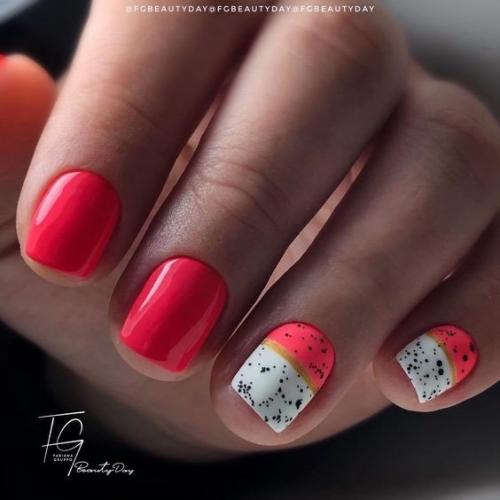 Подборка Идей дизайна маникюра на короткие ногти. 02