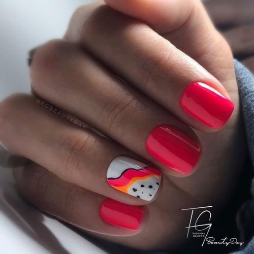 Подборка Идей дизайна маникюра на короткие ногти. 04