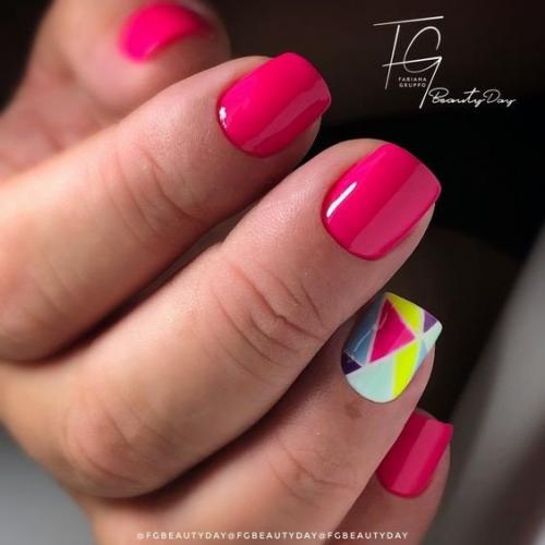 Подборка Идей дизайна маникюра на короткие ногти. 06