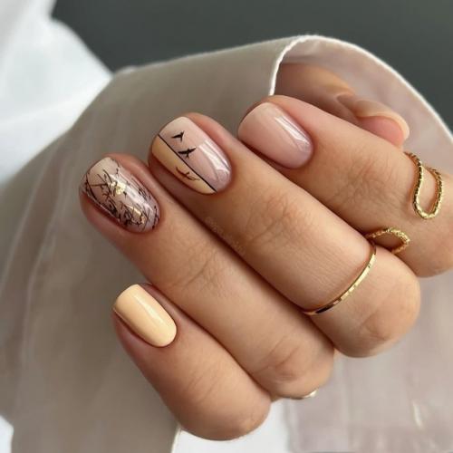 Маникюр на короткие ногти. 02