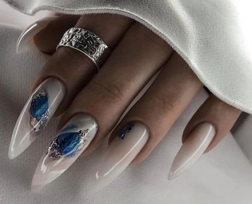 Подборка маникюра на длинные ногти. 07