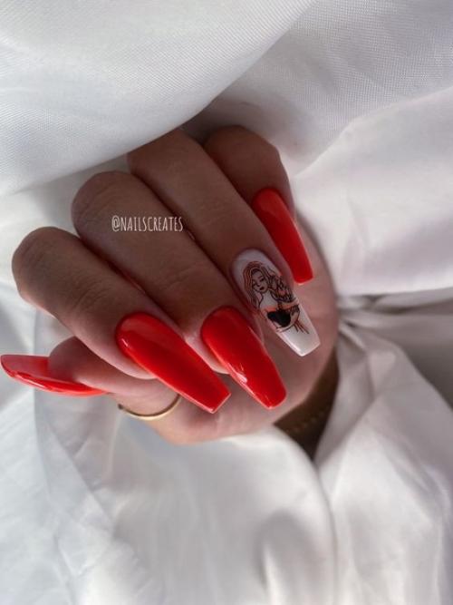 Подборка маникюра на длинные ногти. 04