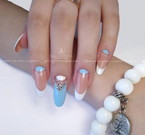 Подборка маникюра в белом цвете. 07