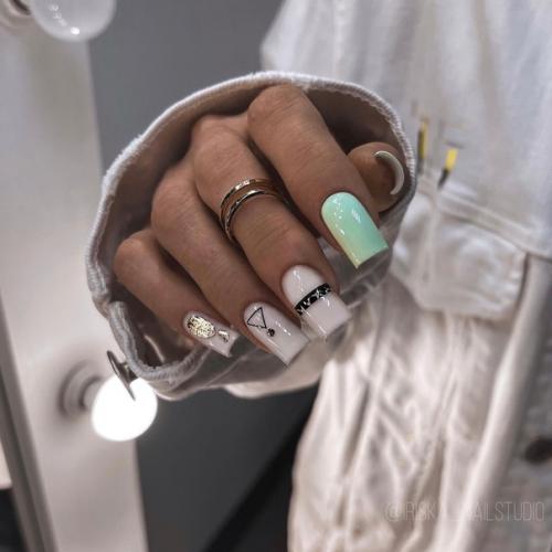 Подборка маникюра на квадратные ногти! 02