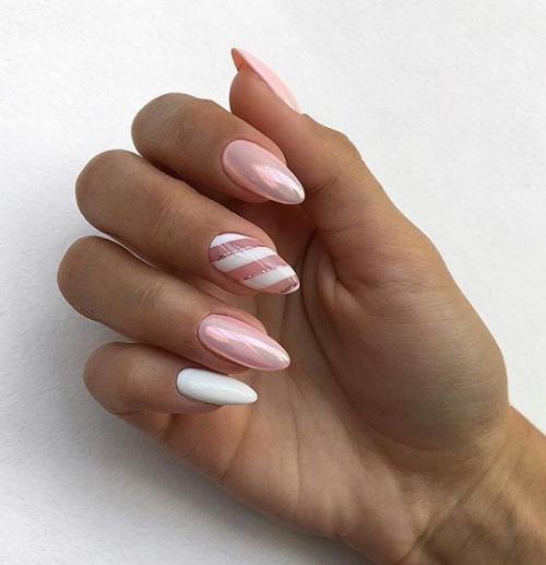 Подборка маникюра в белом цвете. 08