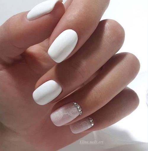 Подборка маникюра в белом цвете. 02